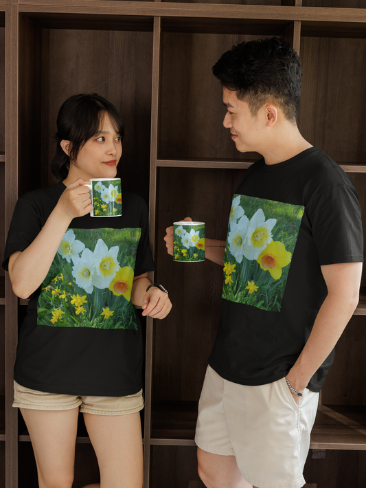 Field of Daffodils- Unisex Jersey Short Sleeve Tee - Bella+Canvas+Mug 'n Tee