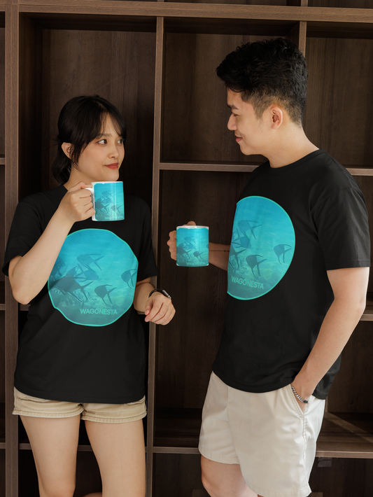 School of Fish - Unisex Jersey Short Sleeve Tee - Bella+Canvas+Mug-'n Tee