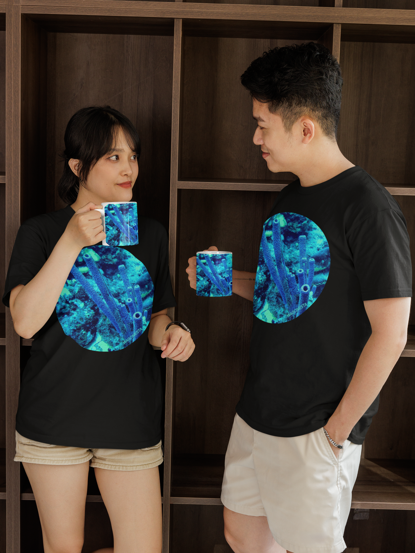 0cean Magic in Blue - Unisex Jersey Short Sleeve Tee - Bella+Canvas+Mug 'n Tee