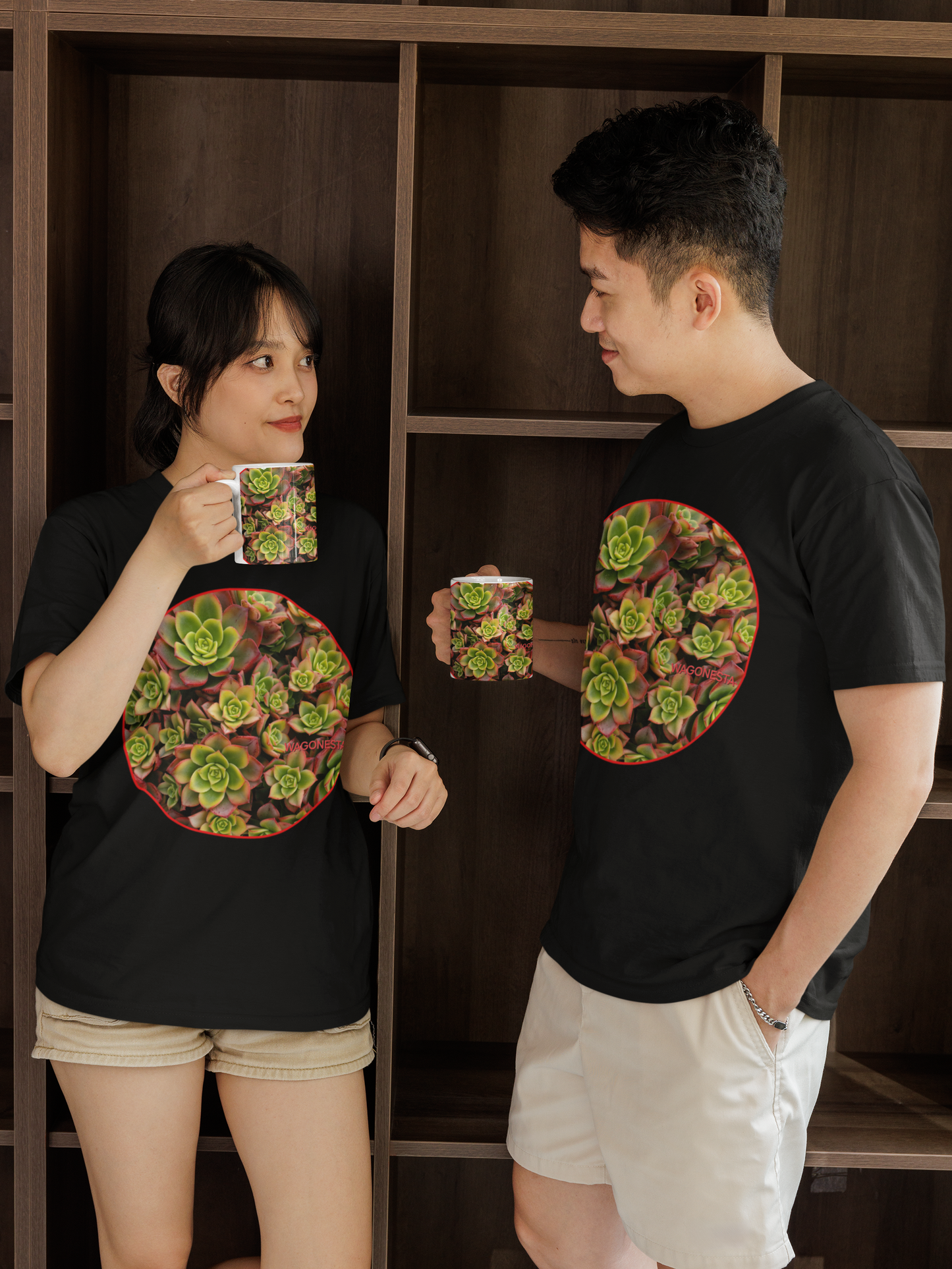 Succulents- Unisex Jersey Short Sleeve Tee - Bella+Canvas+Mug 'n Tee