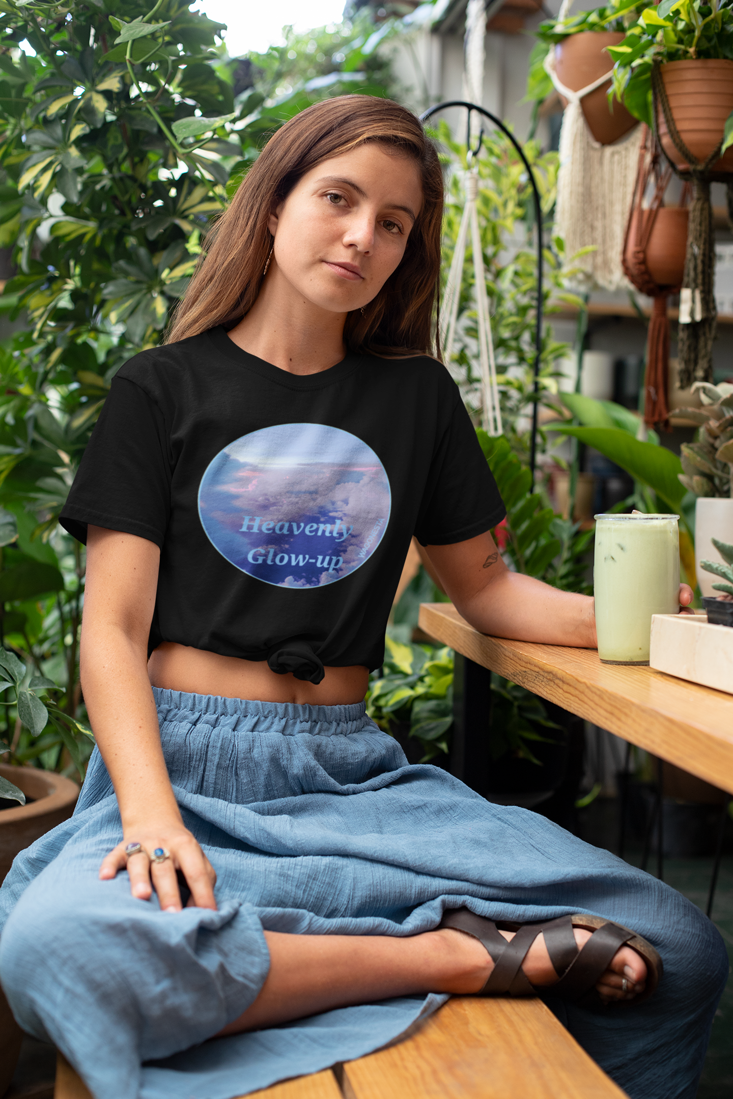 FAITH - HEAVENLY GLOW-UP - Women's 100% Cotton Short Sleeve Tee