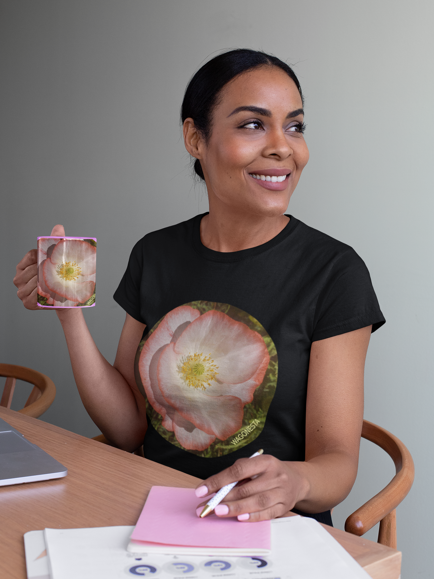 DOUBLE POPPY  - Unisex t-shirt