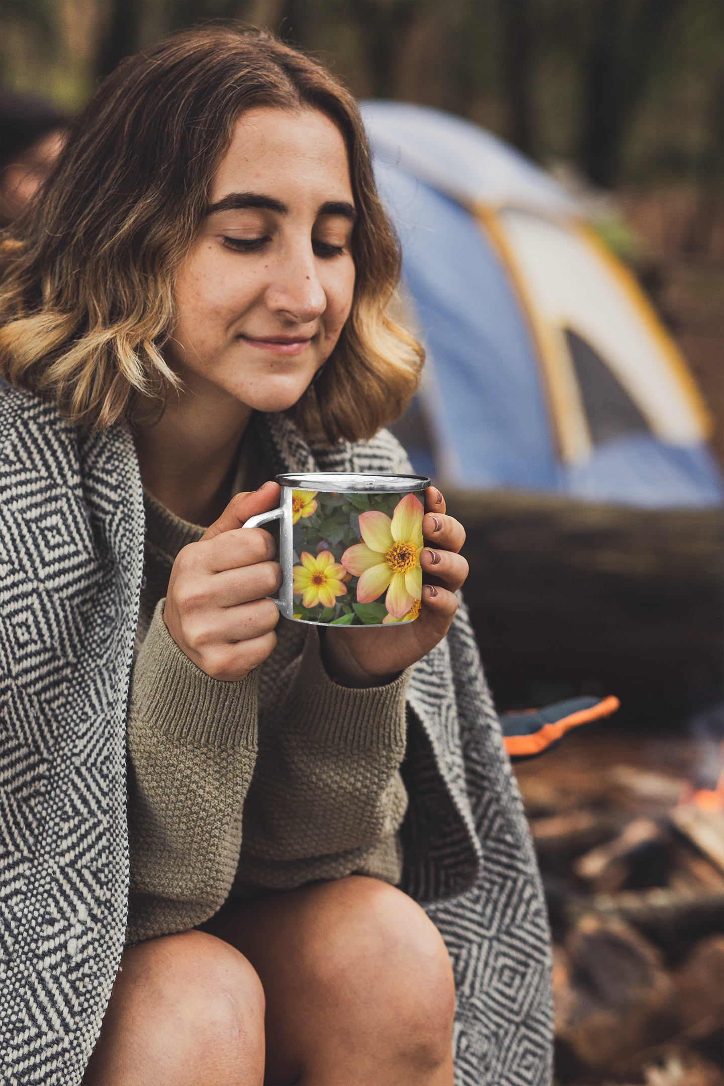 Enamel Mug - Wagonesta  - Sweet Flowers