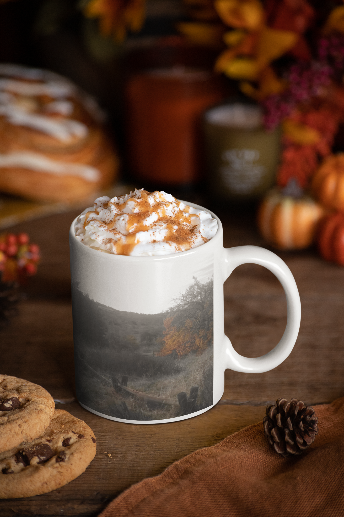 11 oz Ceramic Mug - Wagonesta - Fall