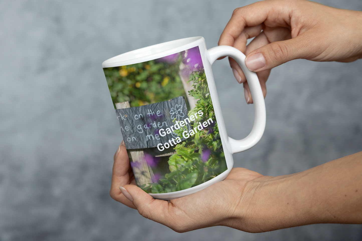 15 oz Ceramic Mug - Wagonesta - Gardeners Gotta Garden - 2