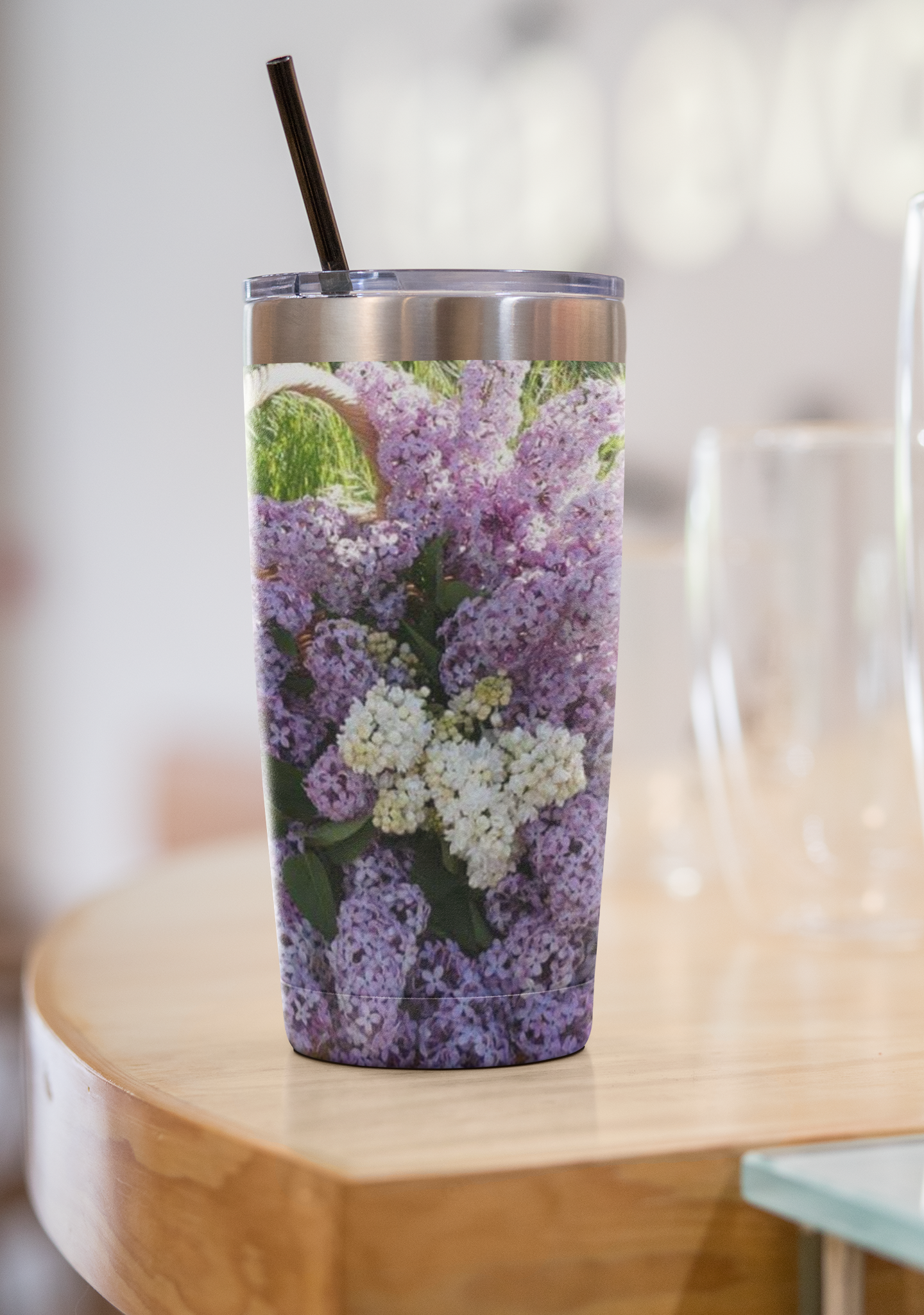 LumaSteel 20oz Tumbler - Wagonesta- Lilacs