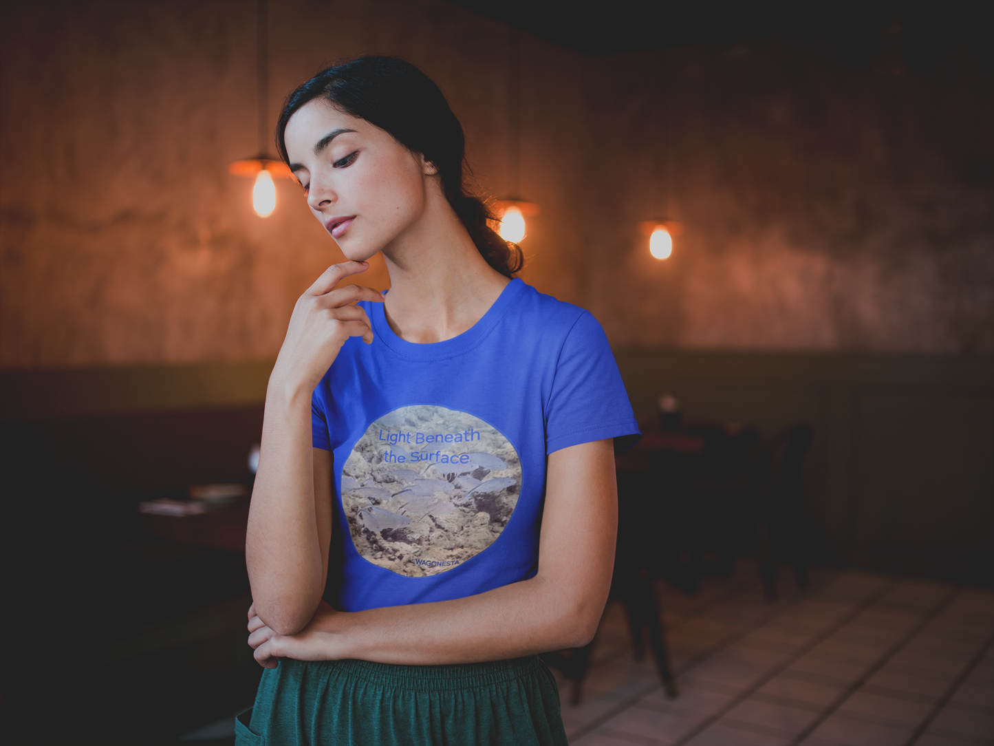 FAITH - LIGHT BENEATH THE SURFACE - Unisex Fitted T-Shirt