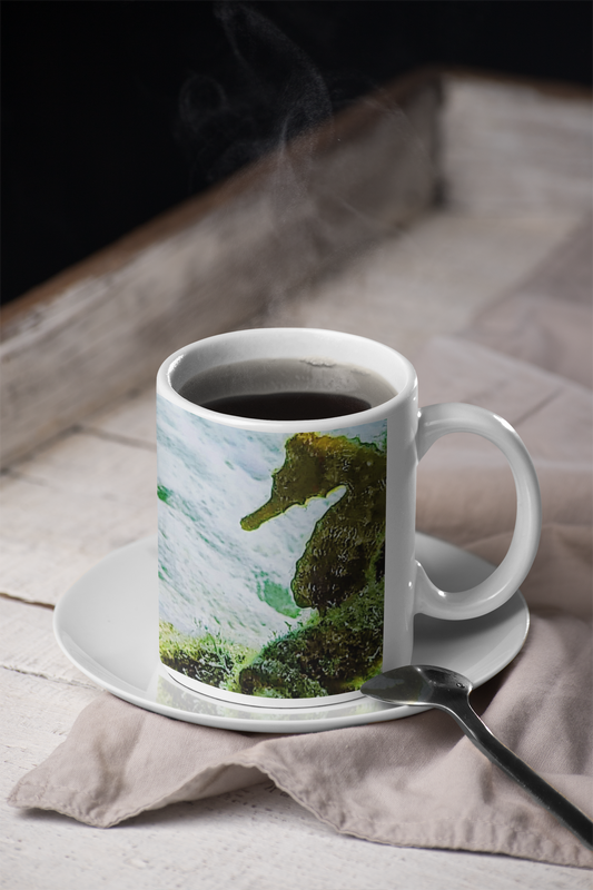 11 oz Ceramic Mug - Wagonesta - Seahorse