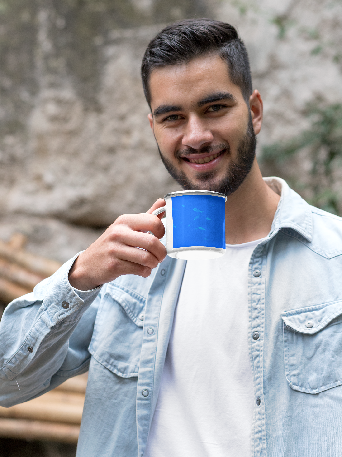 Enamel Mug - Wagonesta- So Blue