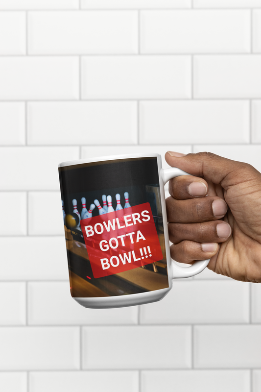 15 oz Ceramic Mug - Wagonesta- Bowlers Gotta Bowl