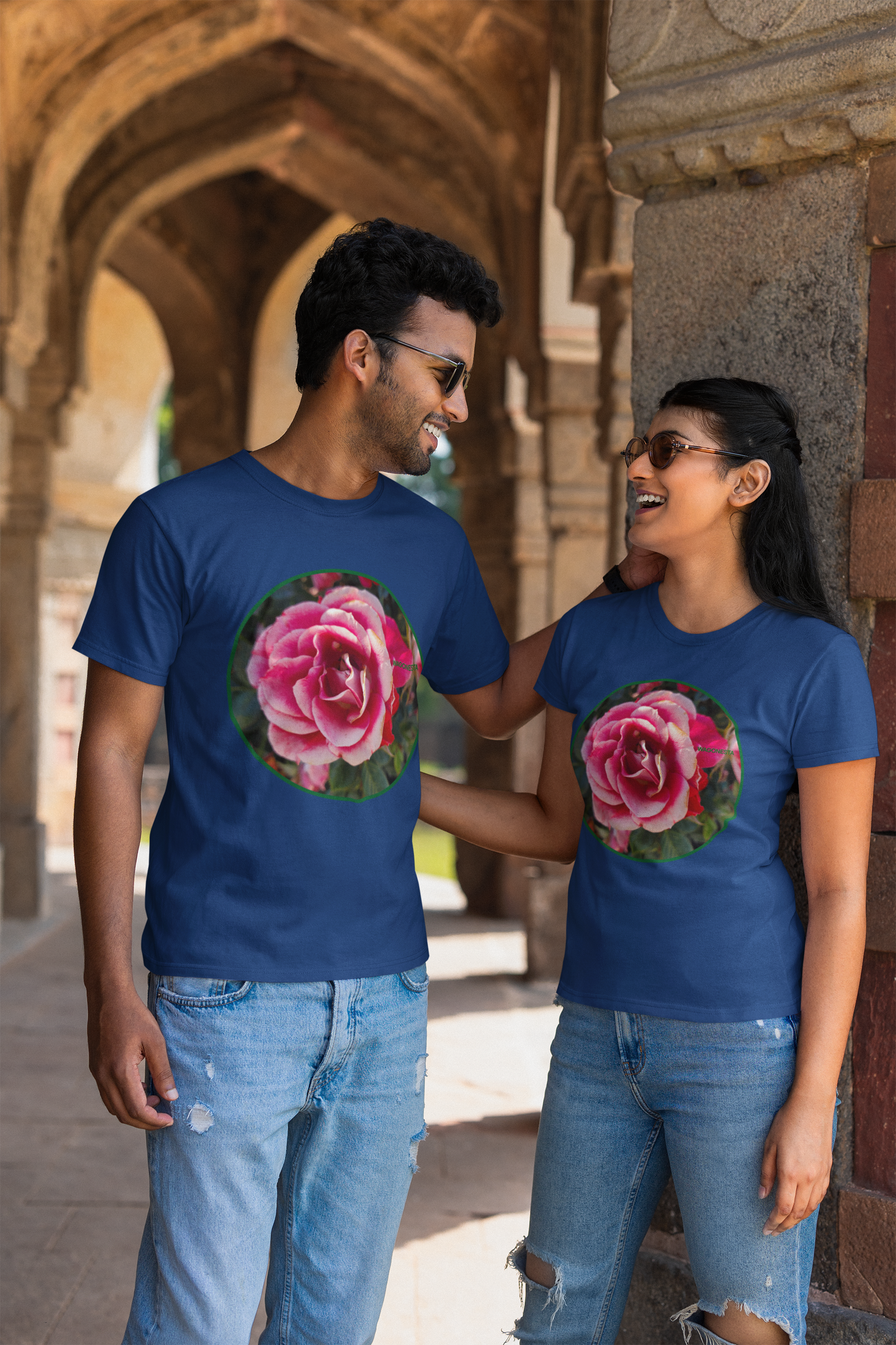 Two Tone Roses - Unisex Jersey Short Sleeve Tee - Bella+Canvas+ Mug 'n Tee