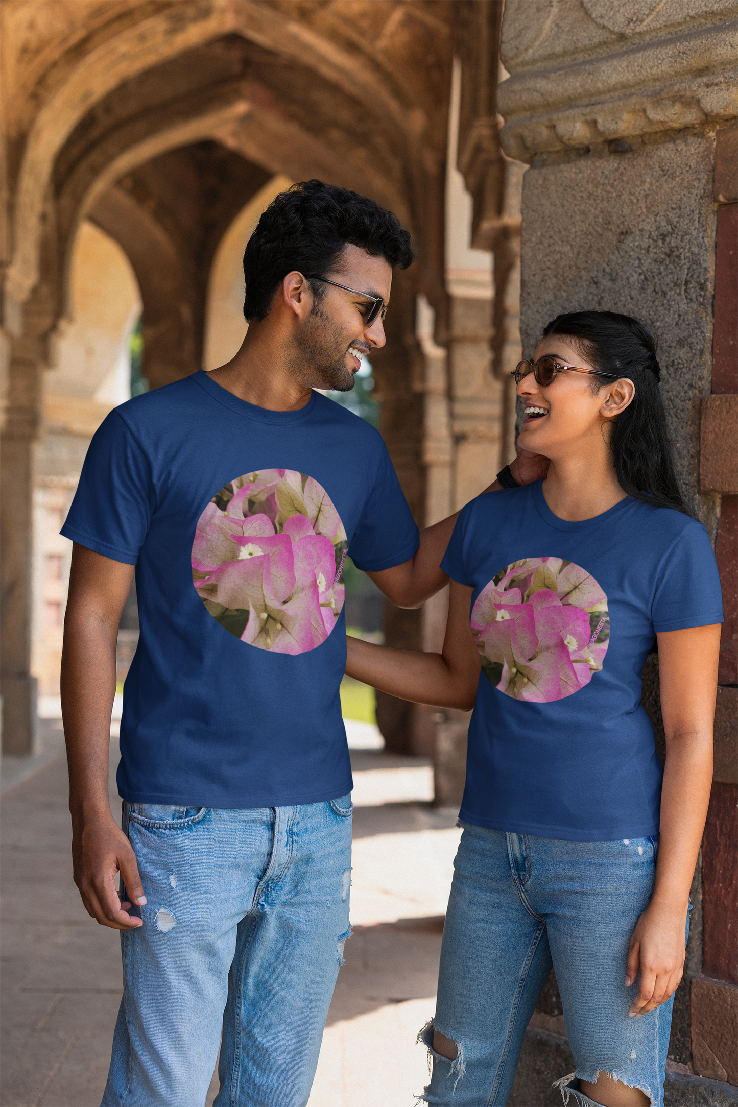 Pink Bougainvillea- Unisex Jersey Short Sleeve Tee - Bella+Canvas +Mug 'n Tee