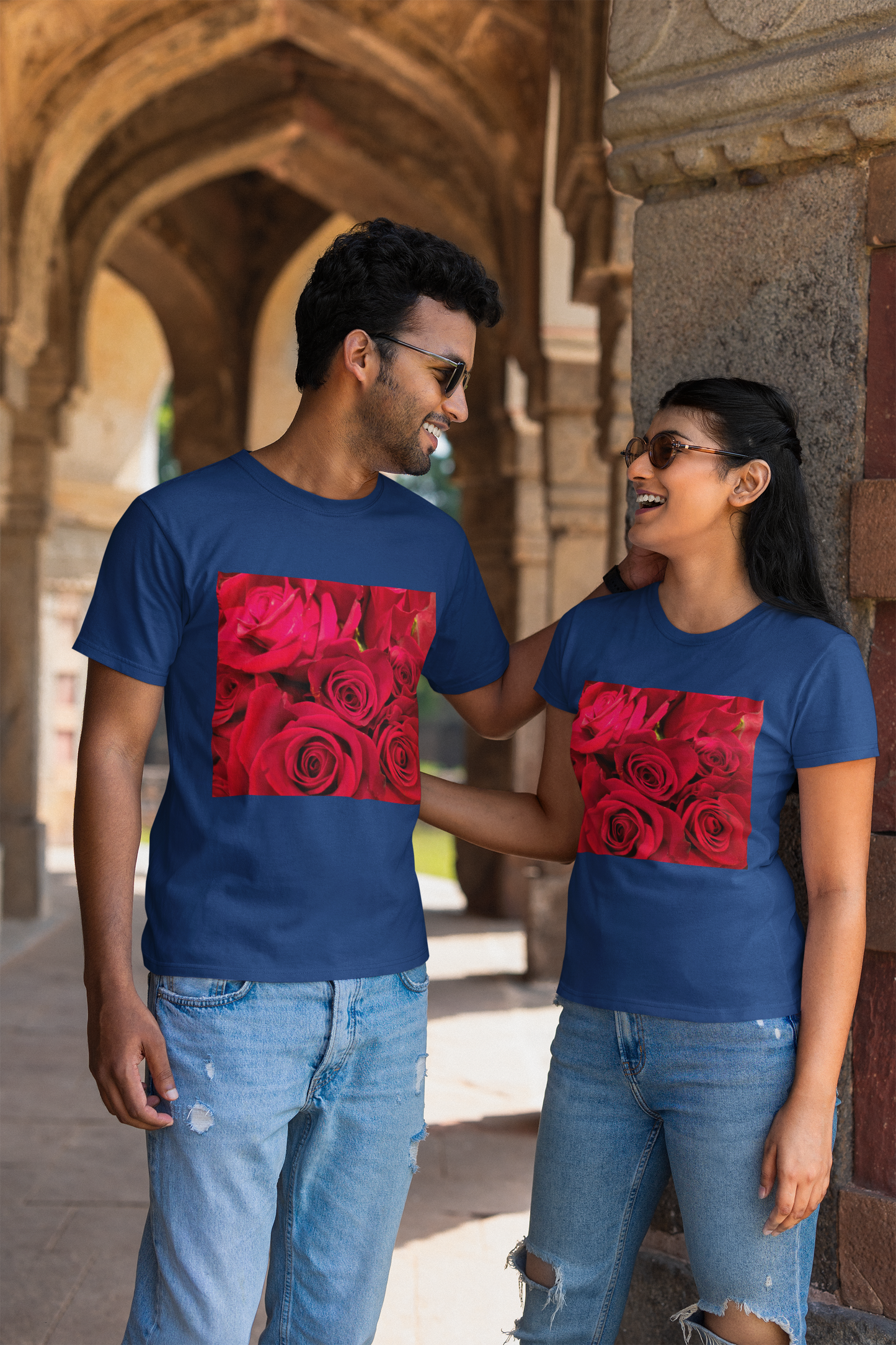 Red Roses - Unisex Jersey Short Sleeve Tee - Bella+Canvas+Mug 'n Tee