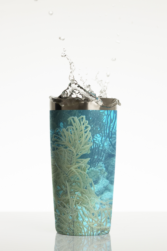 LumaSteel 20oz Tumbler - Wagonesta- Coral in the Sea