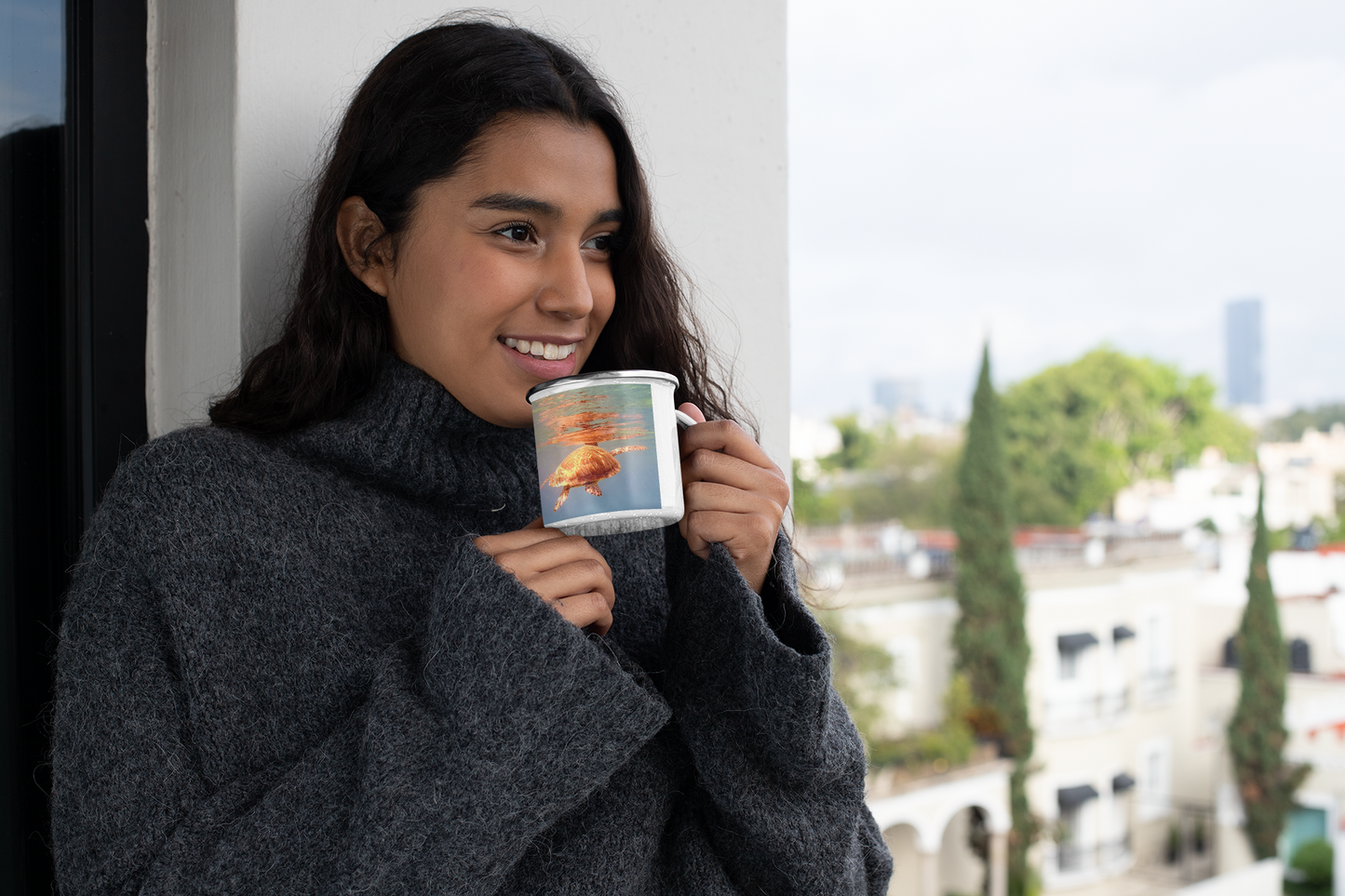 Enamel Mug - Wagonesta - Swimming Turtle