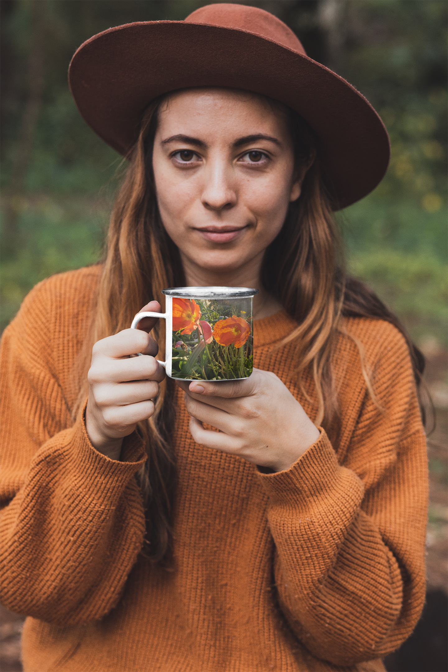 Enamel Mug - Wagonesta- Icelandic Poppies