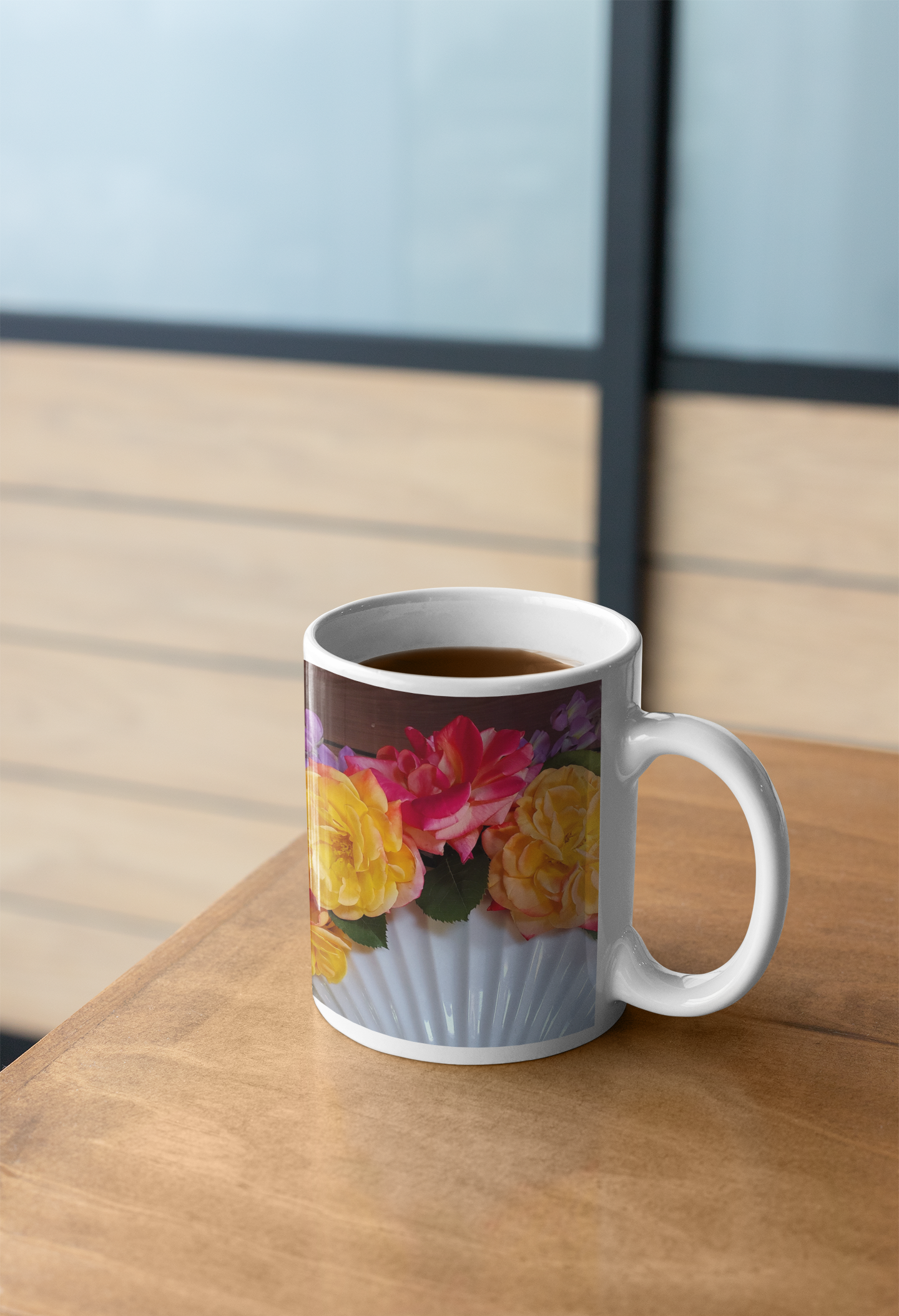 11 oz Ceramic Mug - Wagonesta - Rose Bouquet