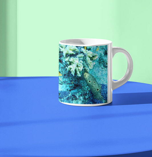 11 oz Ceramic Mug - Wagonesta - Shades of Coral