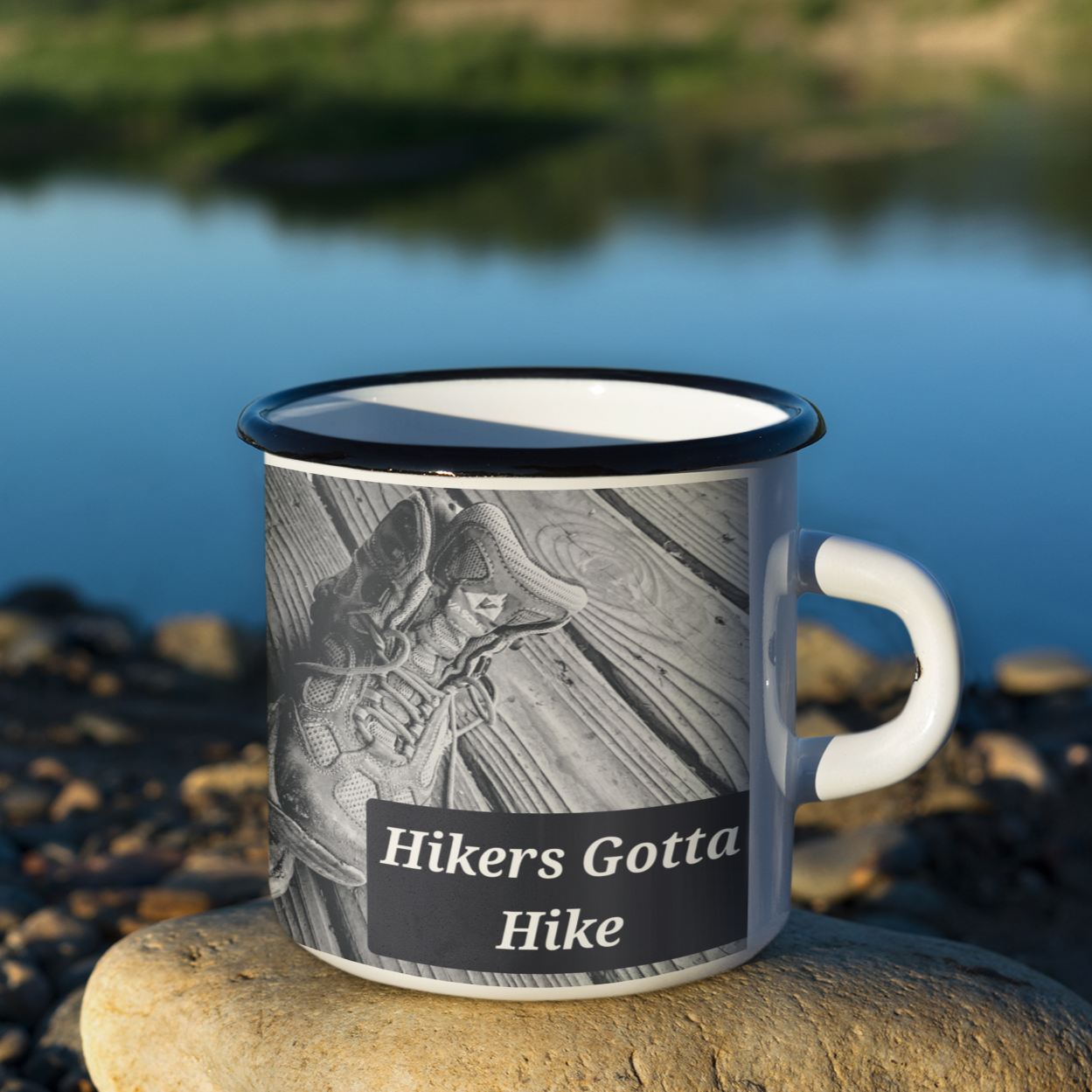 ENAMEL **  Campfire Mug - Wagonesta - Hikers Gotta Hike