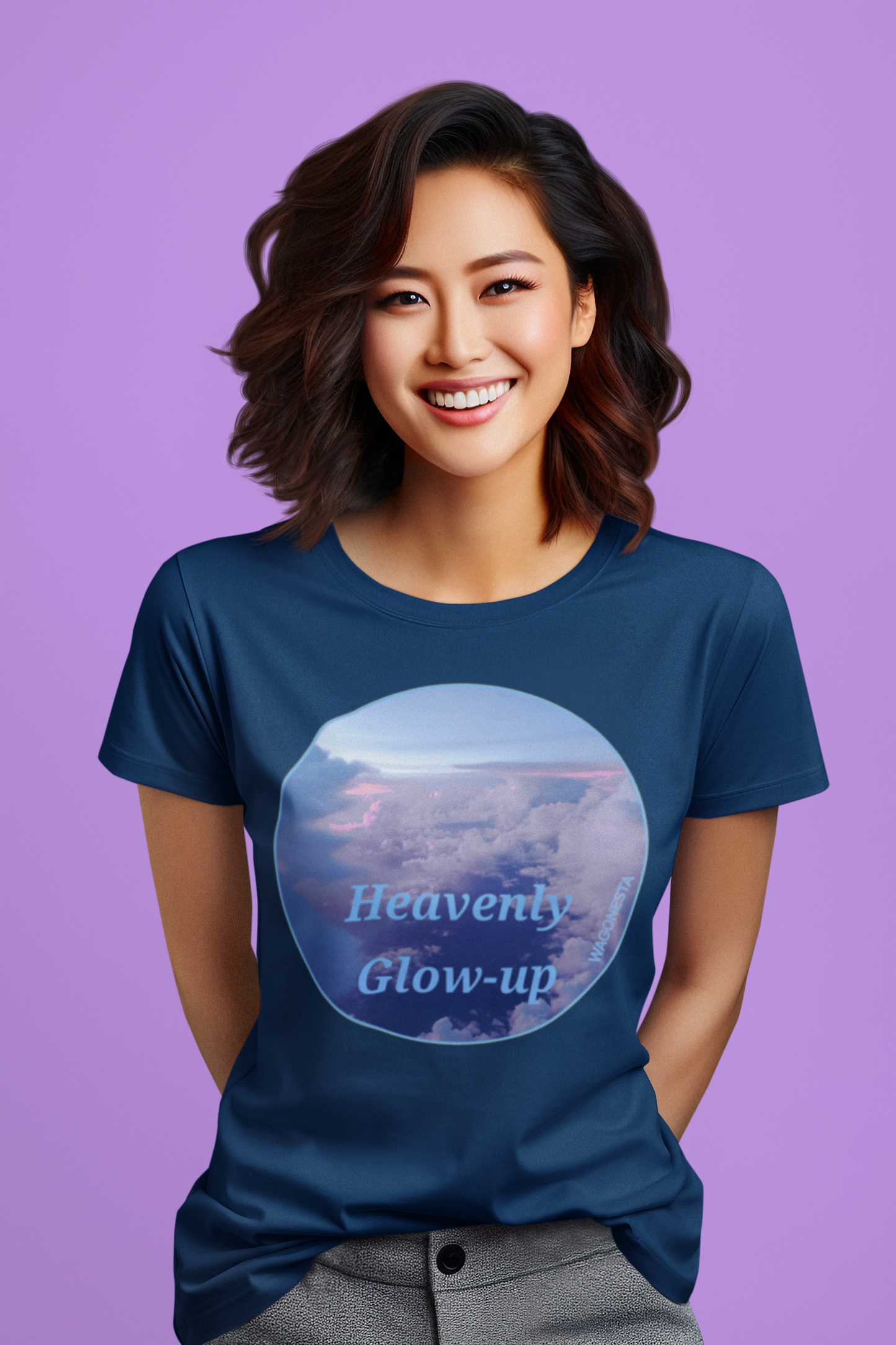 FAITH - HEAVENLY  GLOW-UP  - Unisex Fitted T-Shirt - Next Level 6210