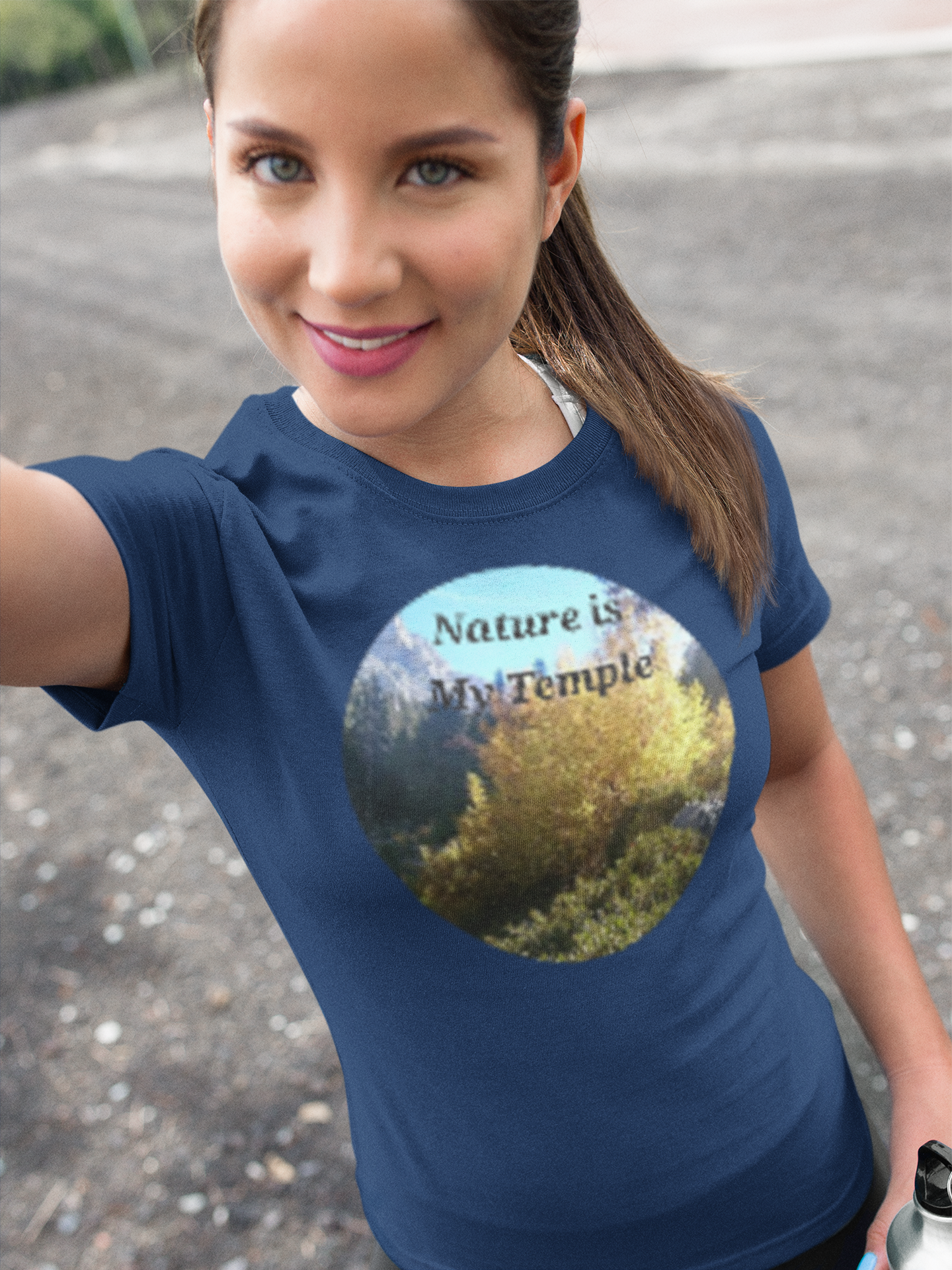 FAITH - NATURE IS MY TEMPLE - Women's 100% Cotton Short Sleeve Tee