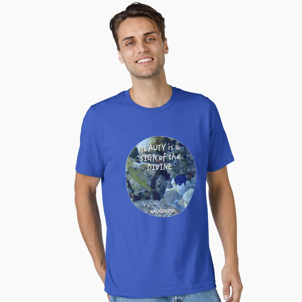 FAITH - BEAUTY IS THE SIGN OF THE DEVINE -  Unisex Fitted T-Shirt