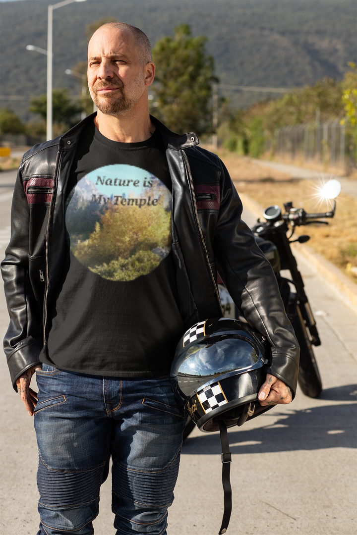FAITH - NATURE IS MY TEMPLE -  Unisex Fitted T-Shirt