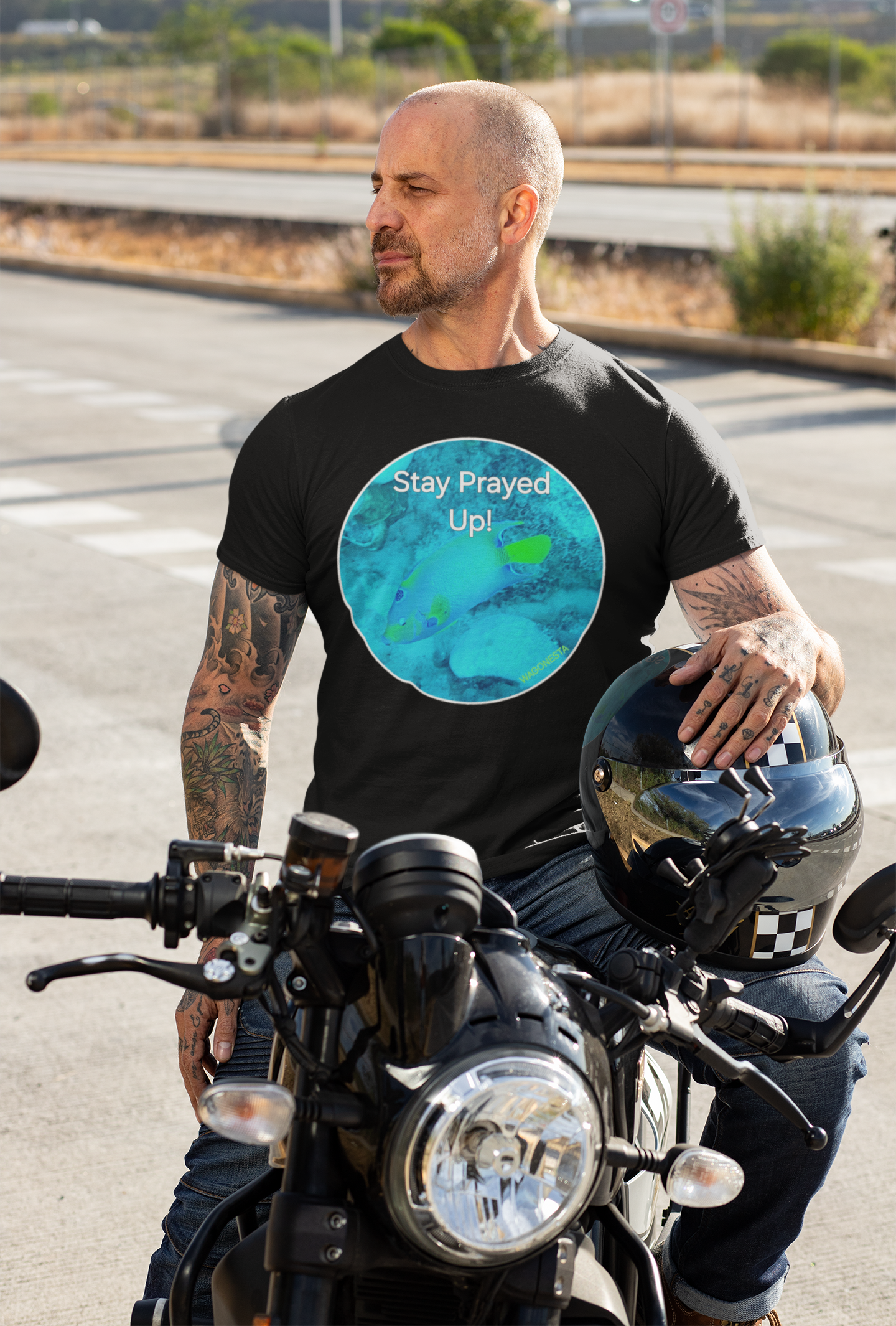 FAITH - STAY PRAYED UP - Unisex - Fitted T-Shirt