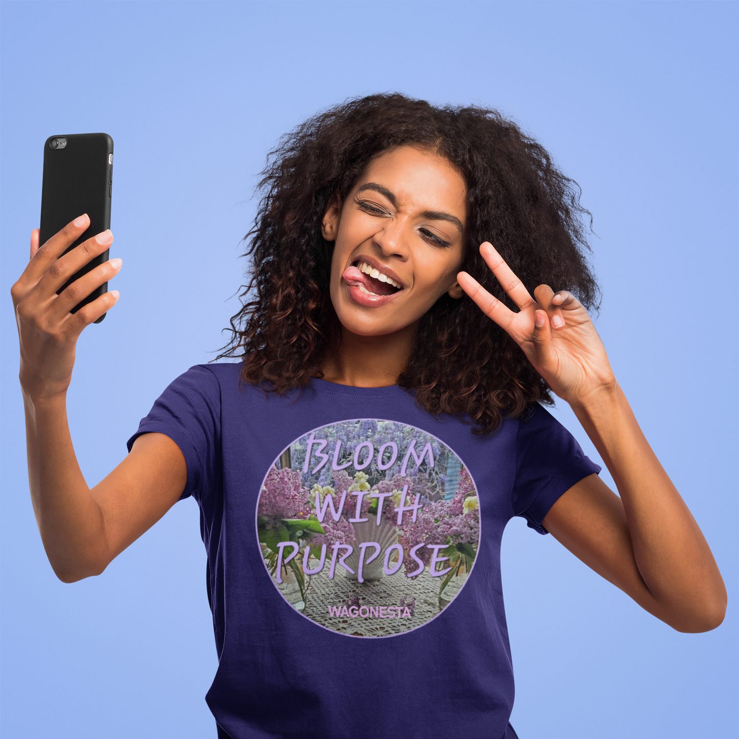 FAITH - BLOOM WITH PURPOSE - Women's 100% Cotton Short Sleeve Tee