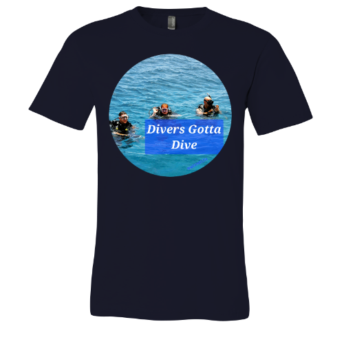 Divers gotta Dive - Unisex Jersey Short Sleeve Tee - Bella+Canvas+Mug 'n Tee