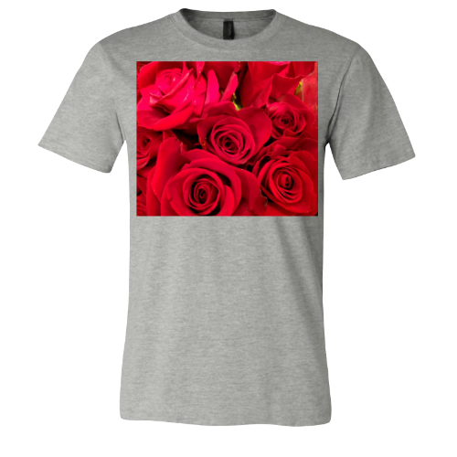 Red Roses - Unisex Jersey Short Sleeve Tee - Bella+Canvas + Mug 'n Tee