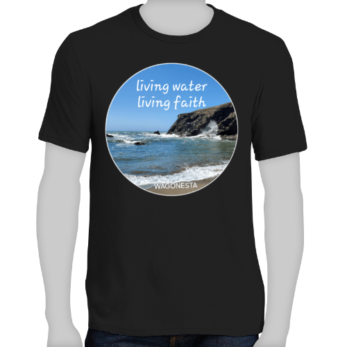 FAITH - LIVING WATER LIVING FAITH- Men's Short Sleeve Tee Shirt