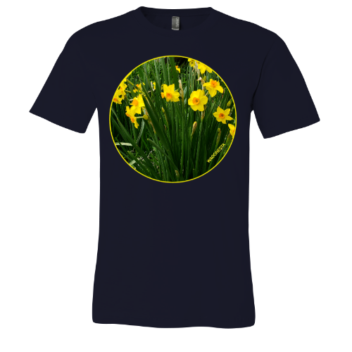 Daffodils in Green - Unisex Jersey Short Sleeve Tee - Bella+Canvas+Mug 'n Tee