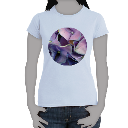 Lavender Blue Hydrangea- Women's Softstyle Tee - Gildan + Mug 'n Tee