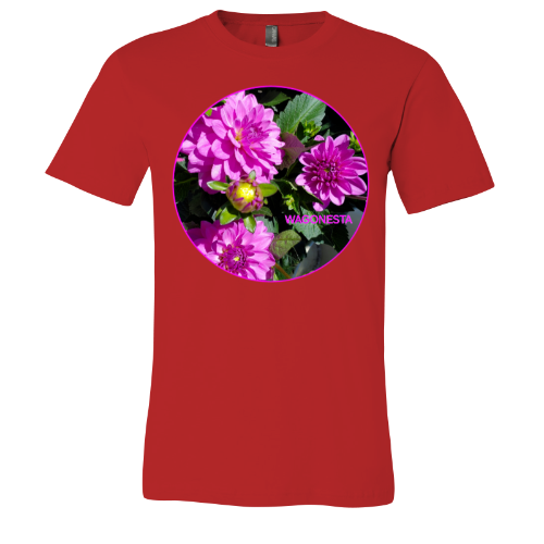 Bright Pink Blooms - Unisex Jersey Short Sleeve Tee - Bella+Canvas+Mug 'n Tee