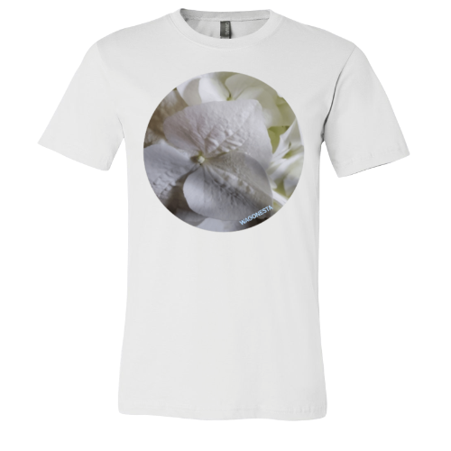 White Hydrangea- Unisex Jersey Short Sleeve Tee - Bella+Canvas + Mug 'n Tee