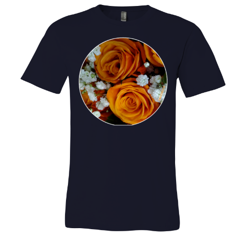 Orange Roses - Unisex Jersey Short Sleeve Tee - Bella+Canvas+Mug 'n Tee