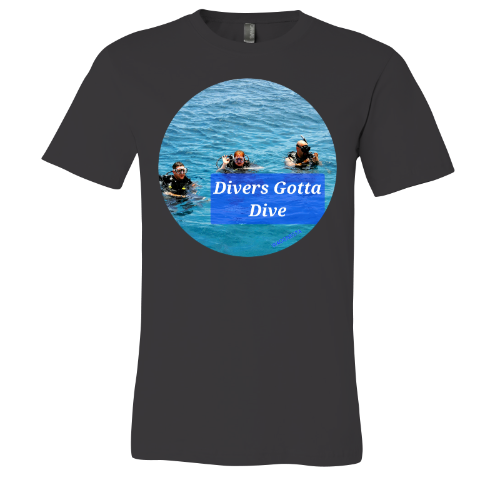 Divers gotta Dive - Unisex Jersey Short Sleeve Tee - Bella+Canvas+Mug 'n Tee