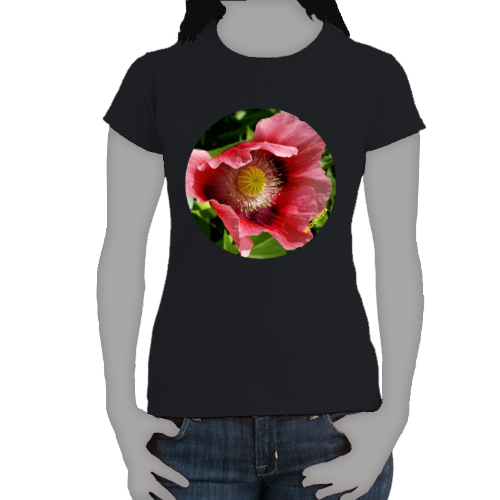 Oriental Poppy Women's Softstyle Tee - Gildan + Mug  'n Tee