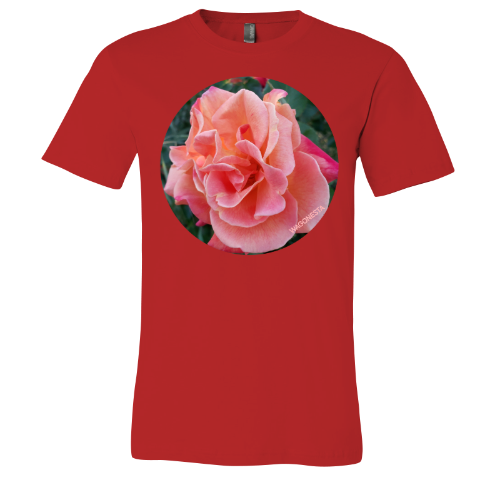 Pink Roses - Unisex Jersey Short Sleeve Tee - Bella+Canvas + Mug 'n Tee