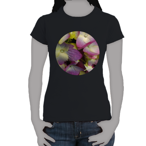 Lavender Yellow  Hydrangea - Women's Softstyle Tee - Gildan + Mug 'n Tee