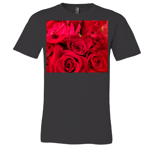 Red Roses - Unisex Jersey Short Sleeve Tee - Bella+Canvas+Mug 'n Tee