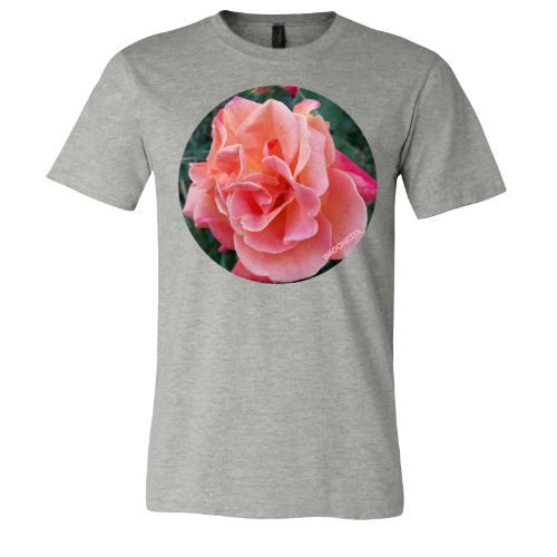 Pink Roses - Unisex Jersey Short Sleeve Tee - Bella+Canvas + Mug 'n Tee