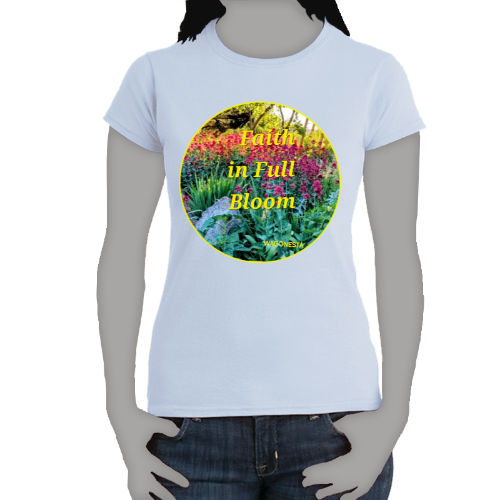 FAITH - FAITH IN FULL BLOOM Women's 100% Cotton Short Sleeve Tee
