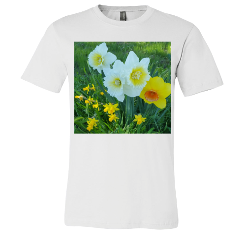 Field of Daffodils- Unisex Jersey Short Sleeve Tee - Bella+Canvas+Mug 'n Tee