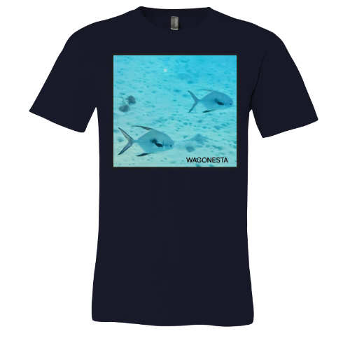 Little Blue Fish - Unisex Jersey Short Sleeve Tee - Bella+Canvas + Mug 'n Tee