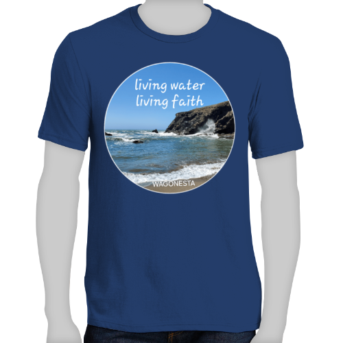 FAITH - LIVING WATER LIVING FAITH- Men's Short Sleeve Tee Shirt