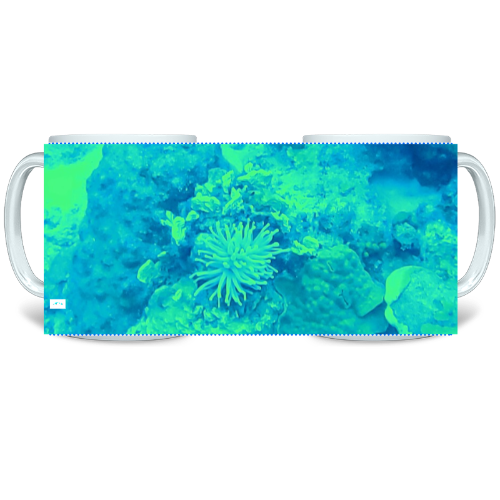 11 oz Ceramic Mug - Wagonesta- Underwater Garden