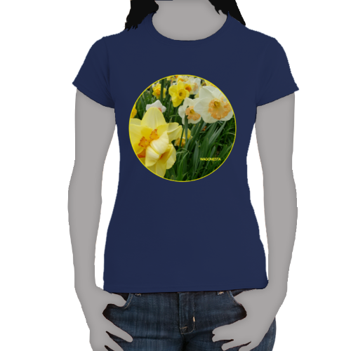 Field of Daffodils- Women's Softstyle Tee - Gildan +Mug 'n Tee