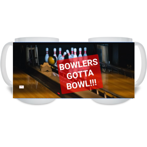 15 oz Ceramic Mug - Wagonesta- Bowlers Gotta Bowl